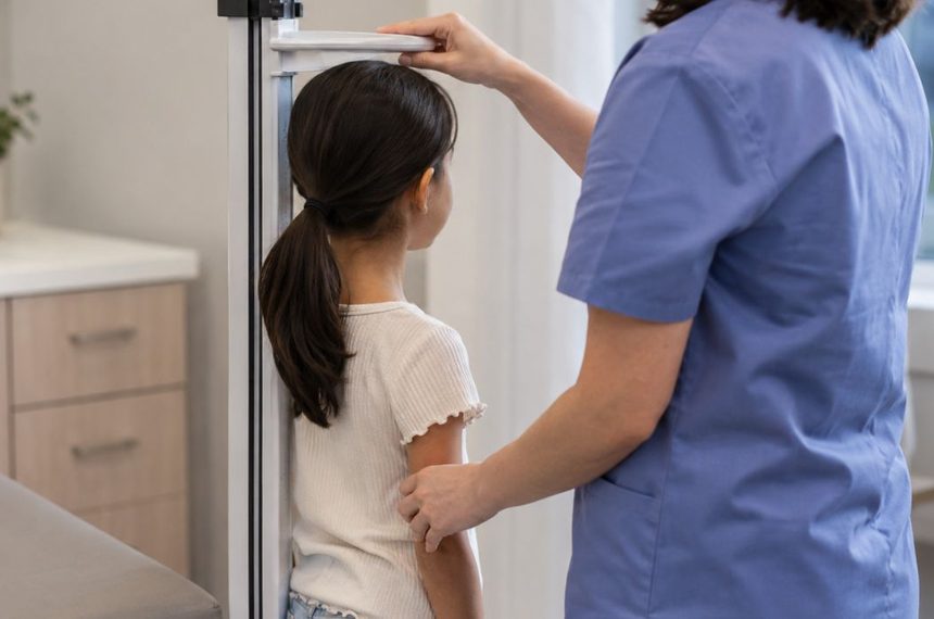 Un tratamiento oral aumenta 1,74 centímetros al año la velocidad de crecimiento en niños con acondroplasia frente a placebo 7 Medicion de altura en consulta pediatrica