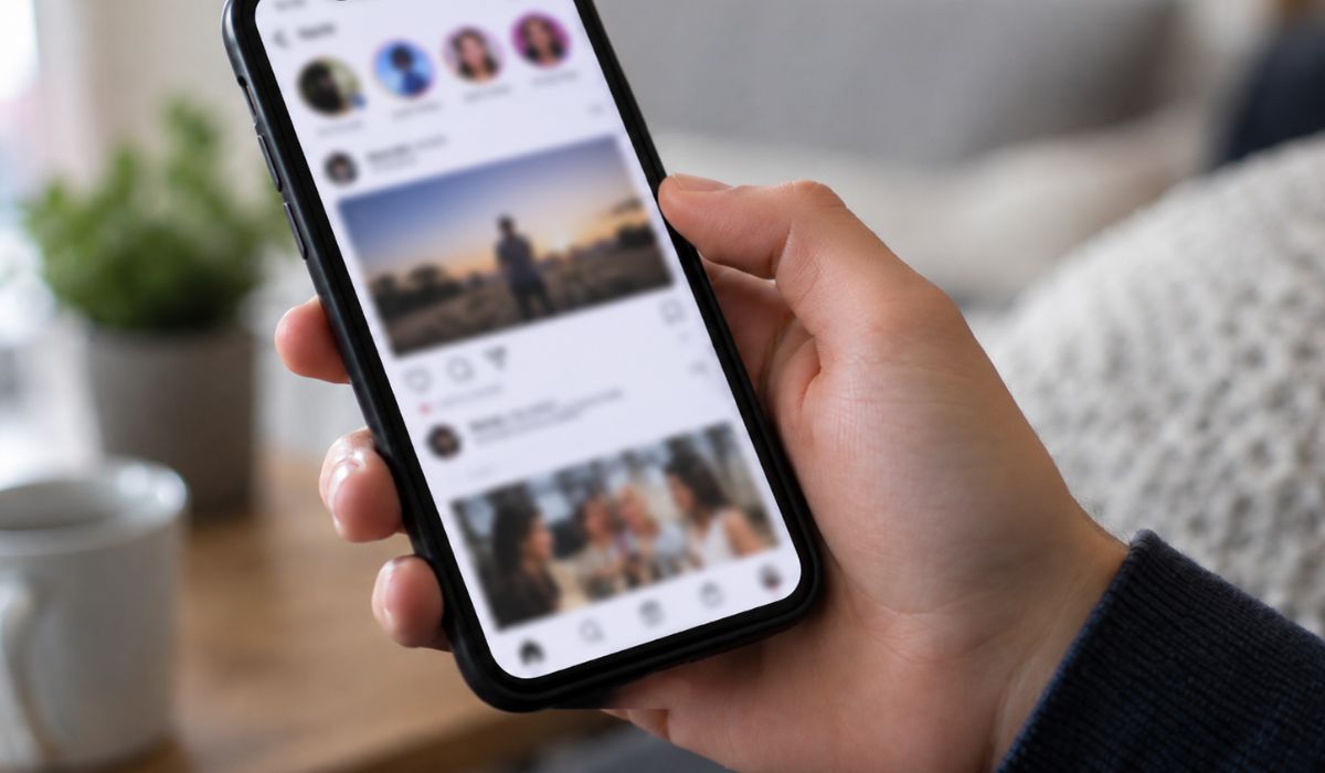 smartphone feed instagram
